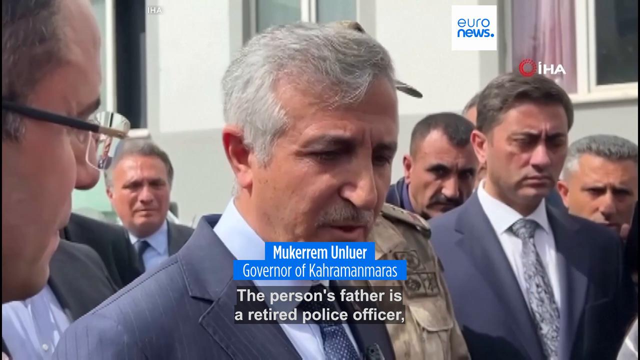 Video thumbnail for Nine dead and 13 injured in second school shooting in Turkey this week, governor says