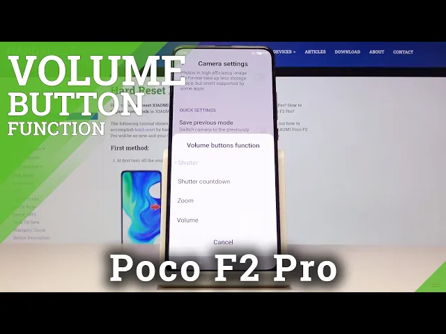 Video thumbnail for How to Change Volume Button Function in Camera in XIAOMI Poco F2 Pro