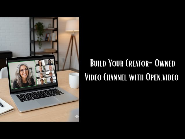 Video thumbnail for 🎥 Build Your Creator-Owned Video Channel with Open.video