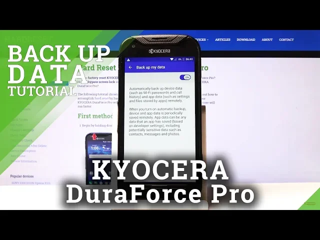 Video thumbnail for How to Activate Google Backup in KYOCERA DuraForce Pro – Protect Data