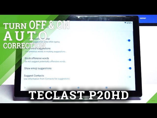Video thumbnail for How to Enable Text Correction in TECLAST P20HD - Turn On Auto-correction Feature