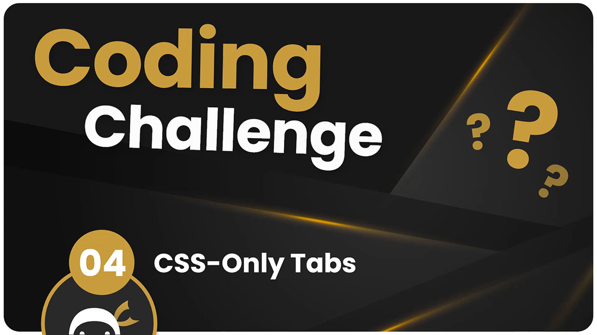'Video thumbnail for Coding Challenge #4 - CSS-Only Tabs'