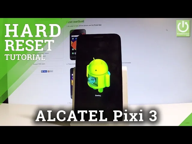 Video thumbnail for ALCATEL Pixi 3 FACTORY RESET / Delete Data in ALCATEL
