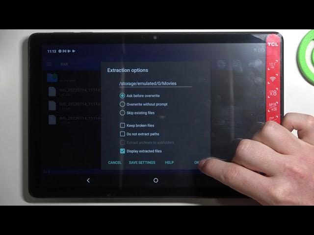 Video thumbnail for How to Unpack Rar and Zip Archived Files on the TCL Tab 10 - RAR App