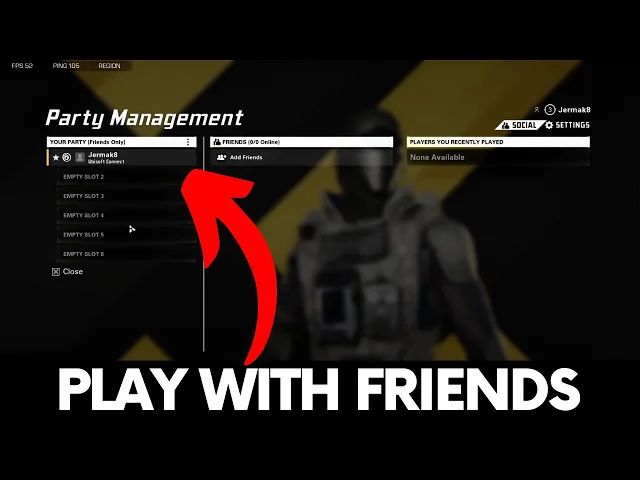 Video thumbnail for How to Play with Friends on XDefiant PC - Create Party