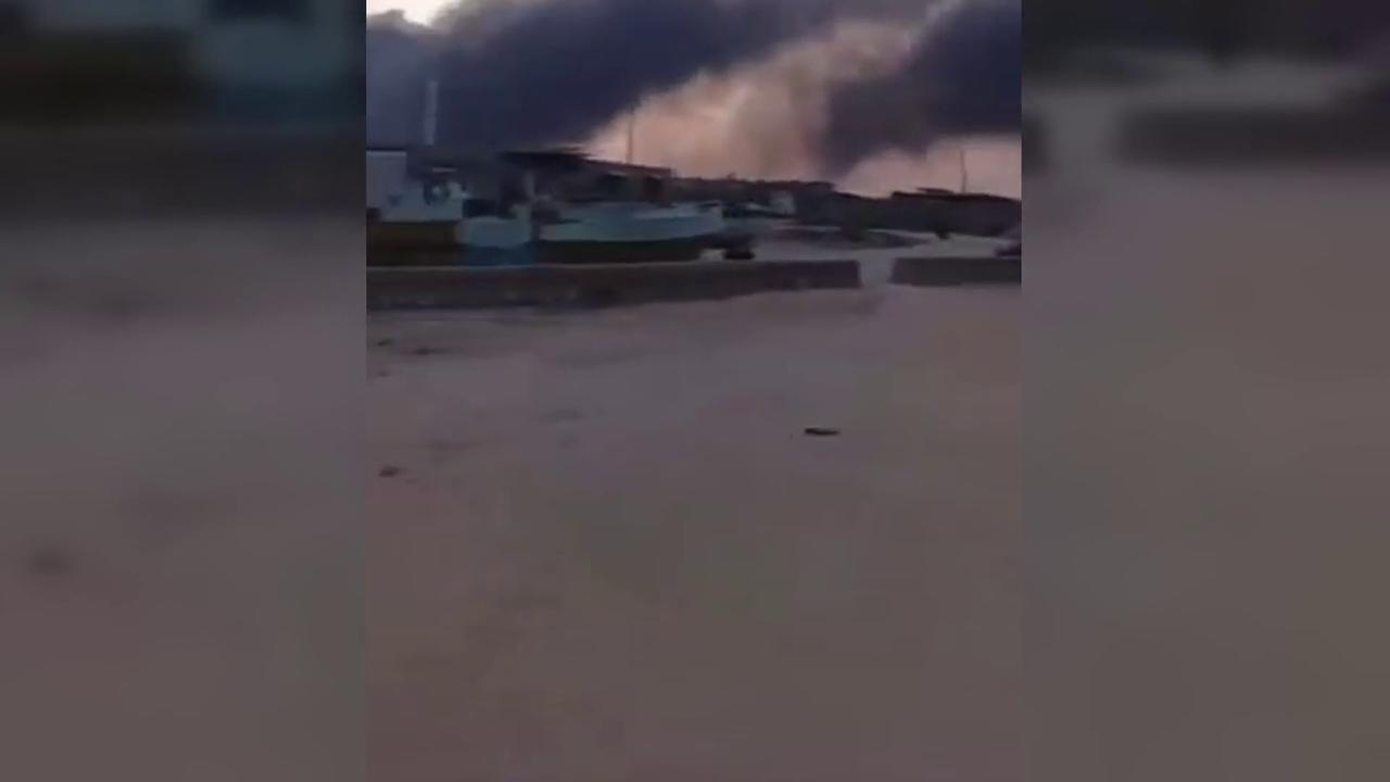 Video thumbnail for Iran: Missiles Rain On Key Iranian Gulf Targets.