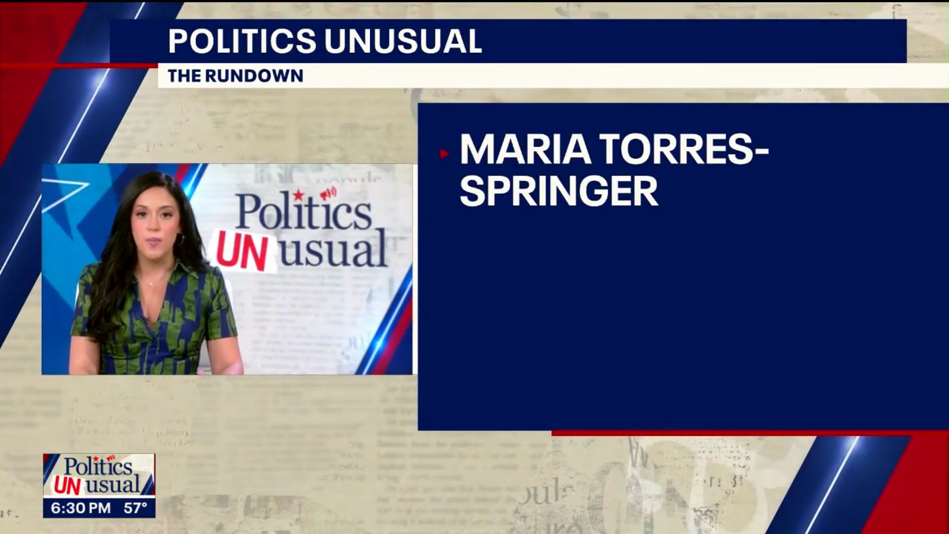'Video thumbnail for Politics Unusual: Mamdani Transition Team Co-Chair Maria Torres-Springer; Rep. Gottheimer'