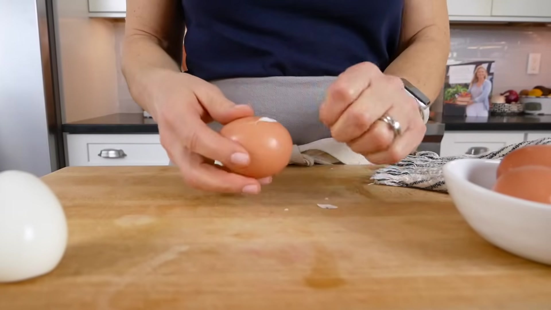 Video thumbnail for LIGHTENED UP EGG SALAD _ healthy recipe with Greek Yogurt (No Mayo_)(720P_HD)