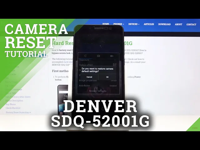 Video thumbnail for How to Reset Camera Settings in DENVER SDQ-52001G – Restore Camera Settings