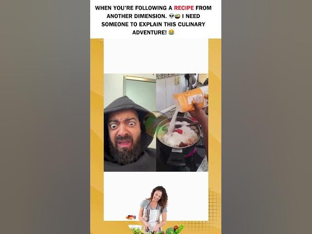 Video thumbnail for When you're following a recipe from another dimension. 👽🍲