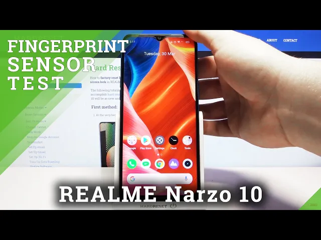 Video thumbnail for REALME Narzo 10 Fingerprint Sensor Test