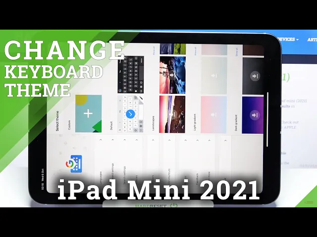 Video thumbnail for How to Customize Keyboard Theme on iPad mini (2021) - Set Up Keyboard Background