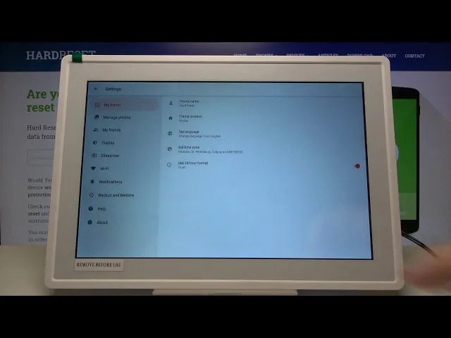 Video thumbnail for How to Set Up Time Zone in BRAUN DigiFrame - Current Local Time & Date