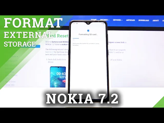 Video thumbnail for How to Format SD Card in NOKIA 7.2 – Delete Files