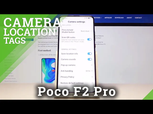 Video thumbnail for How to Turn On And Turn Off Camera Location Tags in XIAOMI Poco F2 Pro – Location Tags