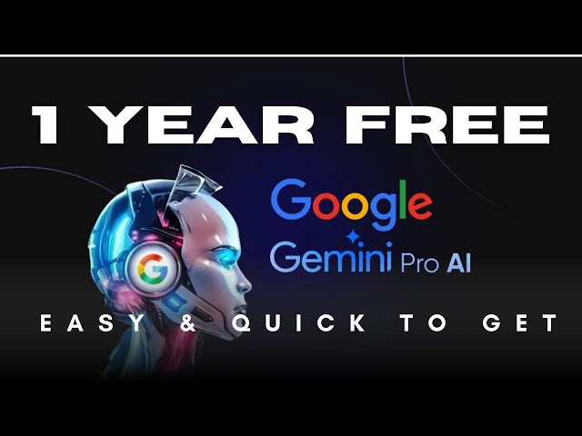 Video thumbnail for Quick & Easy Way to Get 1 Year Free Google AI Pro (Gemini Pro AI)