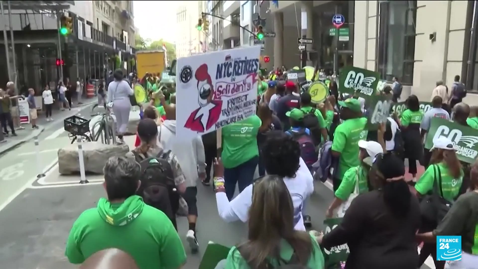 'Video thumbnail for Labor Day protests against Trump and billionaires amid growing inequality'