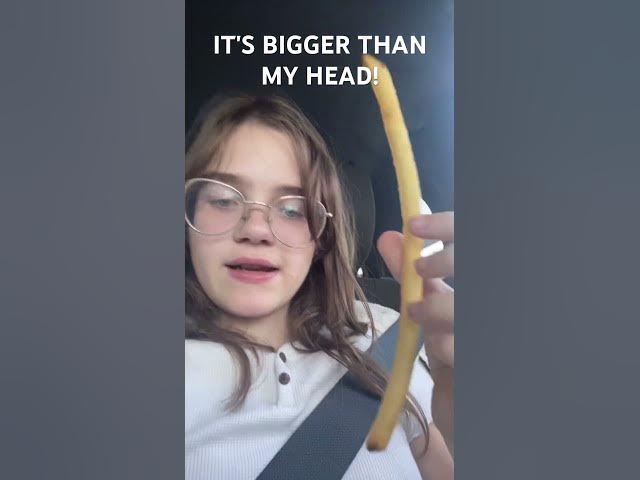 Video thumbnail for There's no way #hugefry #frenchfries #funnyshorts #funny #funnyshorts