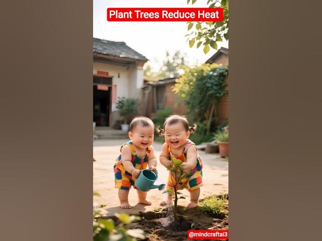 Video thumbnail for Plant Trees and Reduce Heat | Cute Baby Fulfilling their Obligations | Everyone Should do #fyp