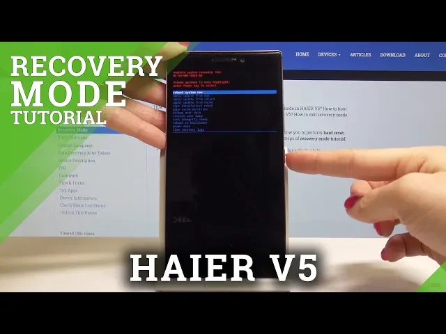 Video thumbnail for How to Enter Recovery Mode HAIER V5 - HAIER System Recovery Mode