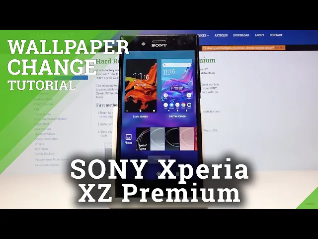 Video thumbnail for How to Change Wallpaper in SONY Xperia XZ Premium – Desktop Update