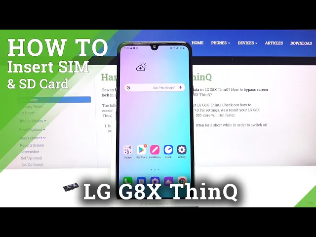 Video thumbnail for How to Insert SIM and SD Card to LG G8X ThinQ – Set Up Micro SD and Nano SIM Card