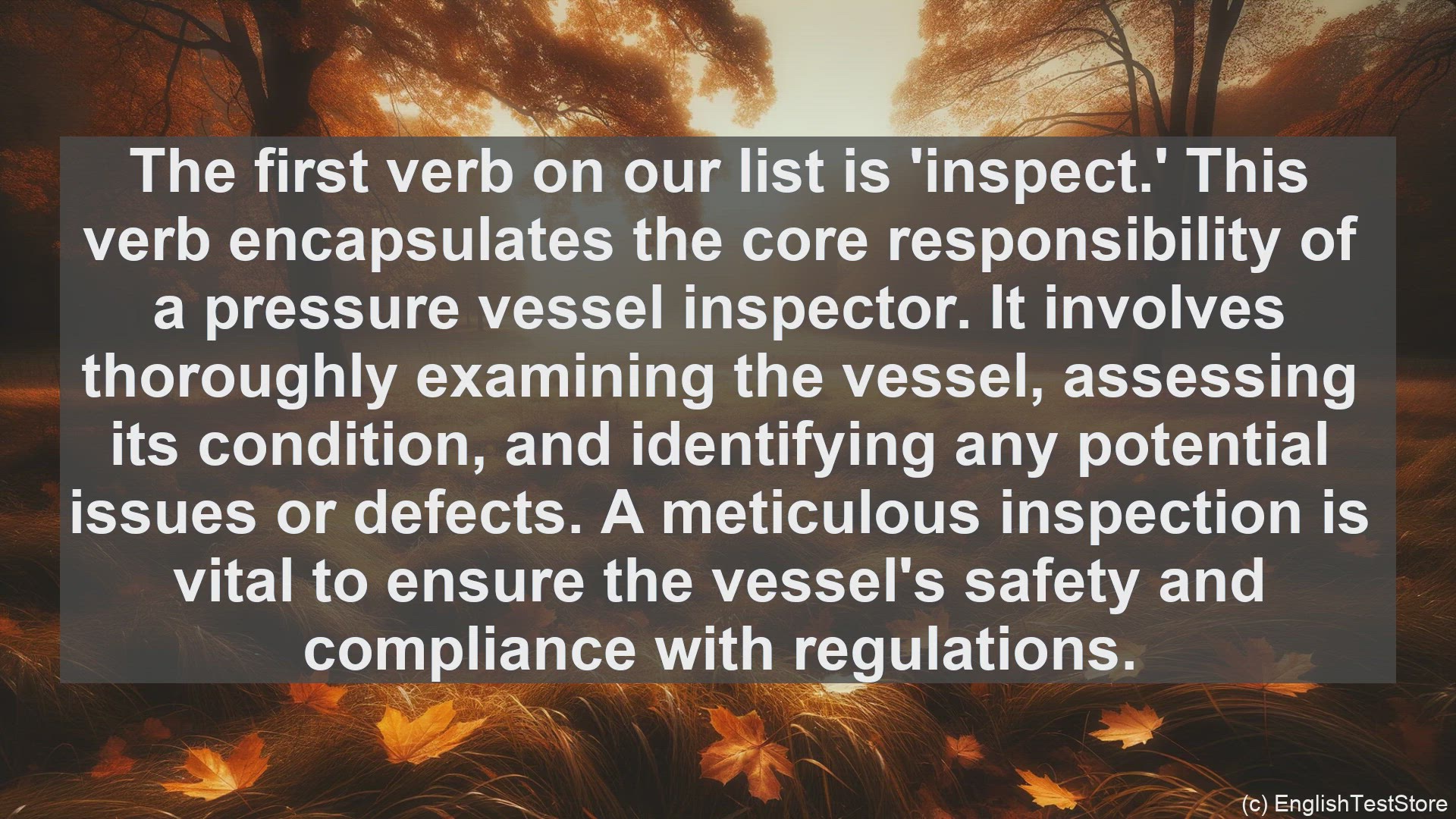 'Video thumbnail for Top 10 English Verbs for Pressure Vessel Inspectors'