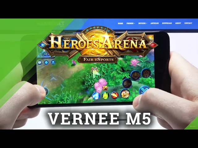 Video thumbnail for Efficiency Test of Vernee M5 while playing Heroes Arena – Gameplay