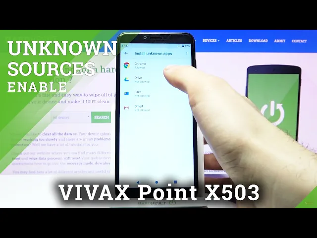 Video thumbnail for How to Allow Unknown Sources on VIVAX Point X503 – Unofficial Sources