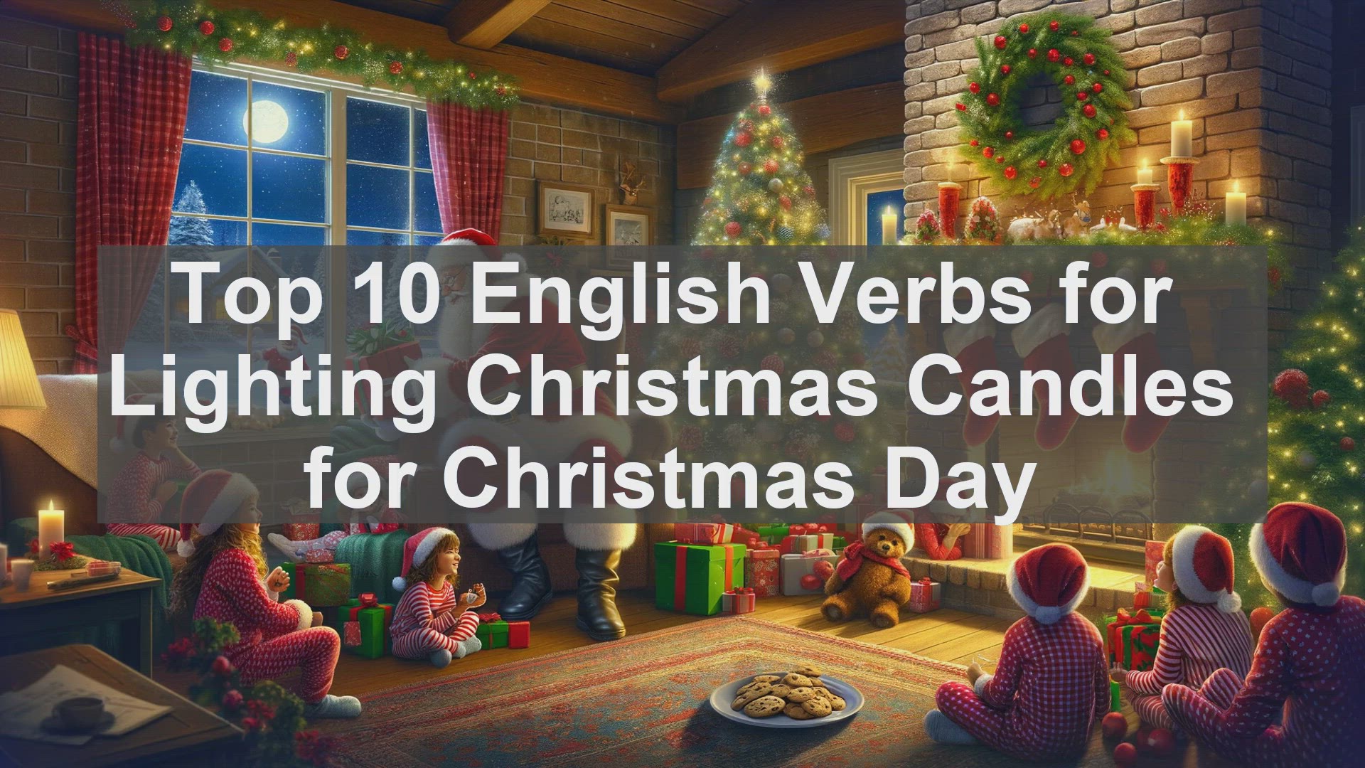 'Video thumbnail for Top 10 English Verbs for Lighting Christmas Candles for Christmas Day'