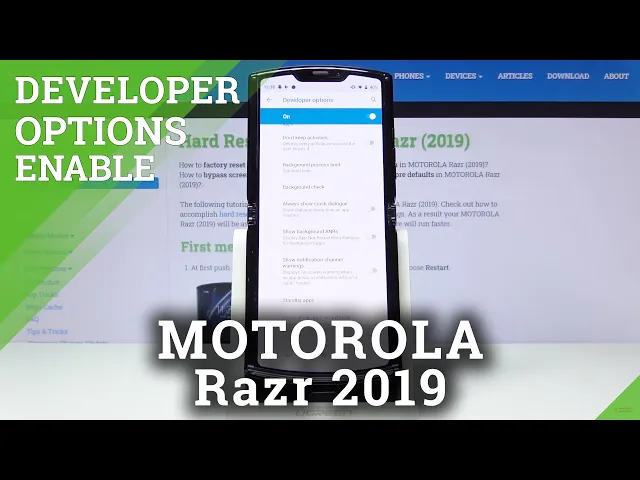 Video thumbnail for How to Enable Developer Options in MOTOROLA Razr 2019 – Unlock OEM & USB Debugging