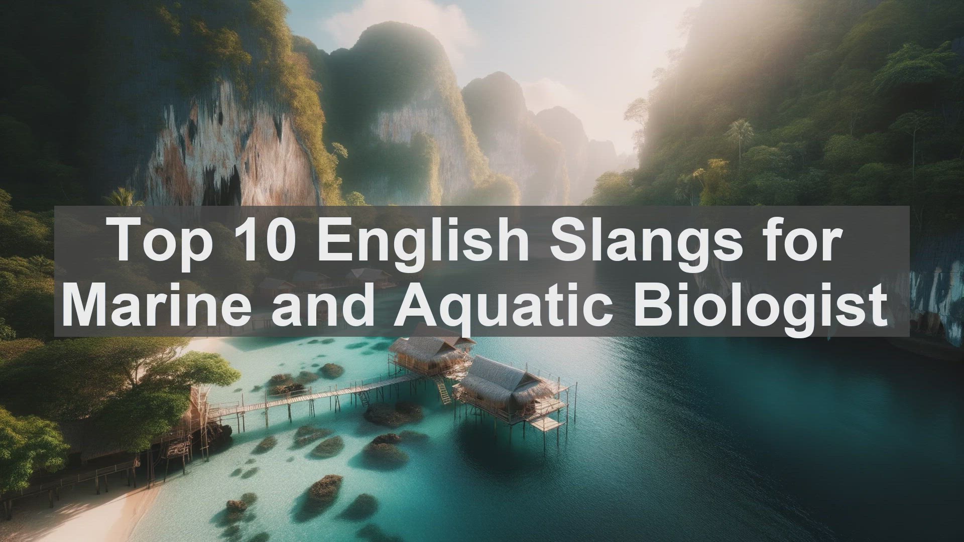 'Video thumbnail for Top 10 English Slangs for Marine and Aquatic Biologist'
