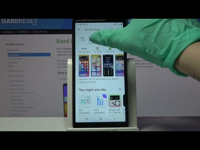 Video thumbnail for How to Get iOS Launcher on SAMSUNG Galaxy A01 Core – Apply iOS Layout