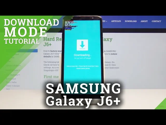 Video thumbnail for How to Boot Samsung Galaxy J6+ into Download Mode