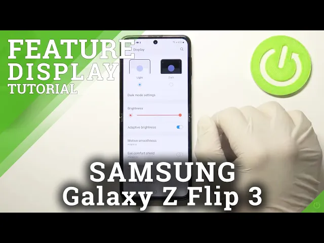 Video thumbnail for How to Manage Display Settings in Samsung Galaxy Z Flip 3 - Find Display Options