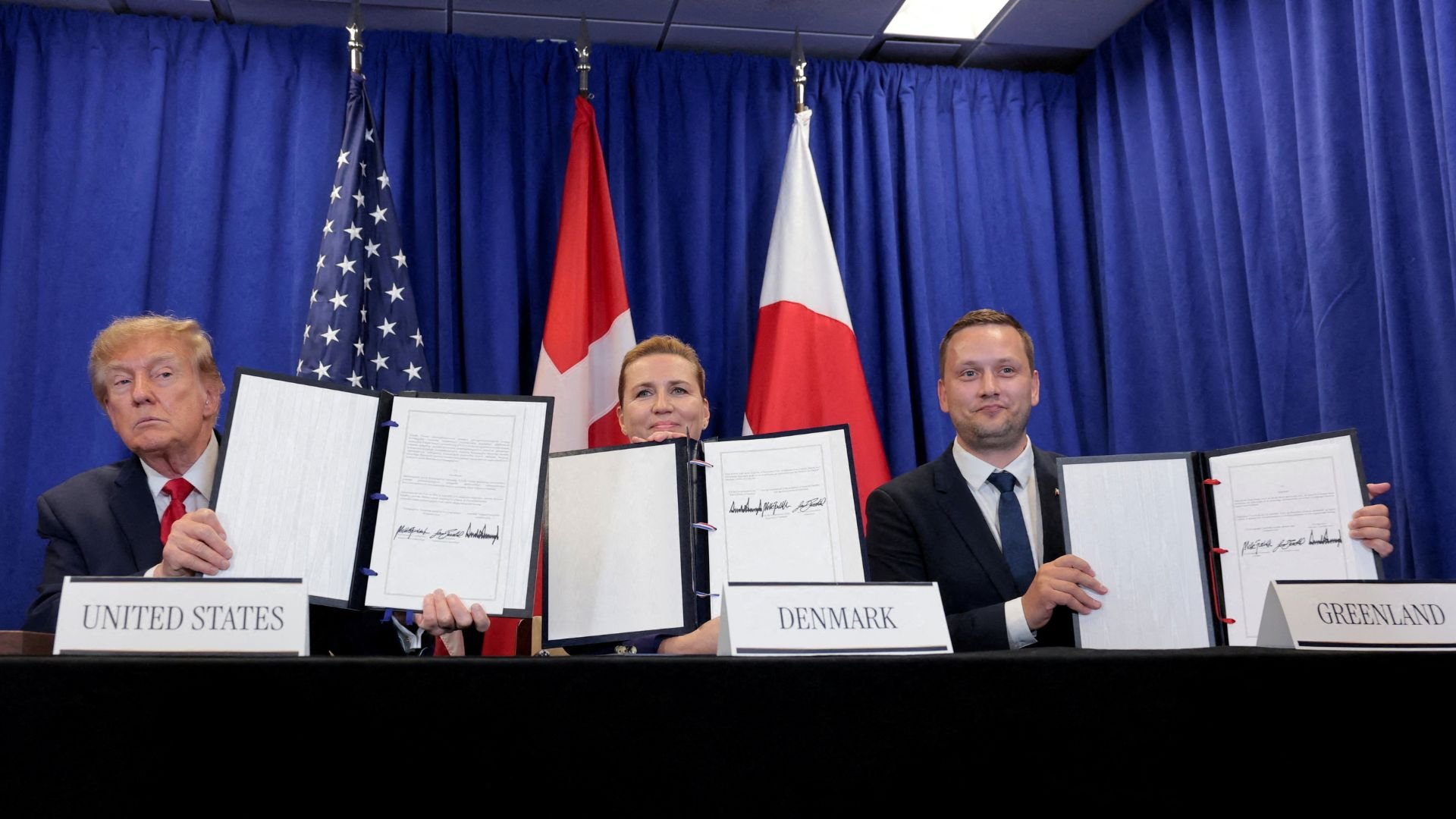 Video thumbnail for US signs ‘tremendous’ Arctic security deal with Denmark, Greenland