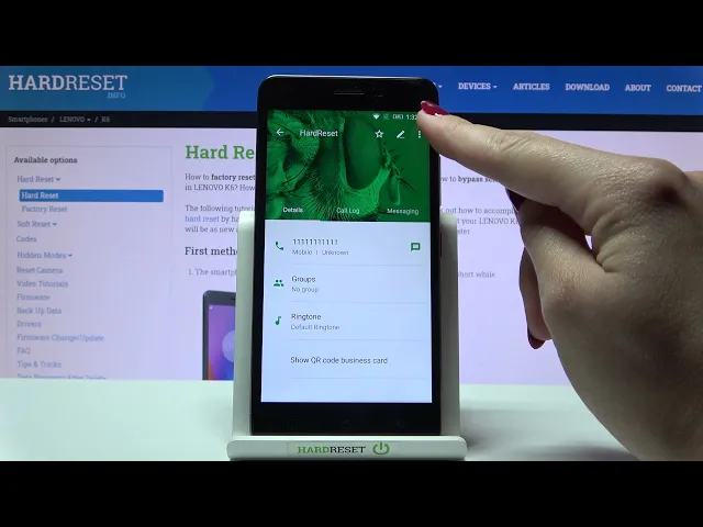 Video thumbnail for How to Block a Number in LENOVO K6 – Add Number to Blacklist