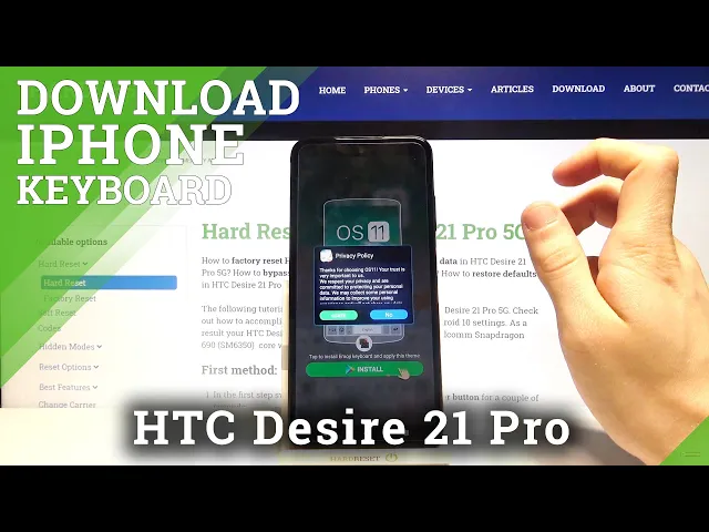 Video thumbnail for How to Download and Apply iPhone Keyboard on HTC Desire 21 Pro – iOS Keyboard