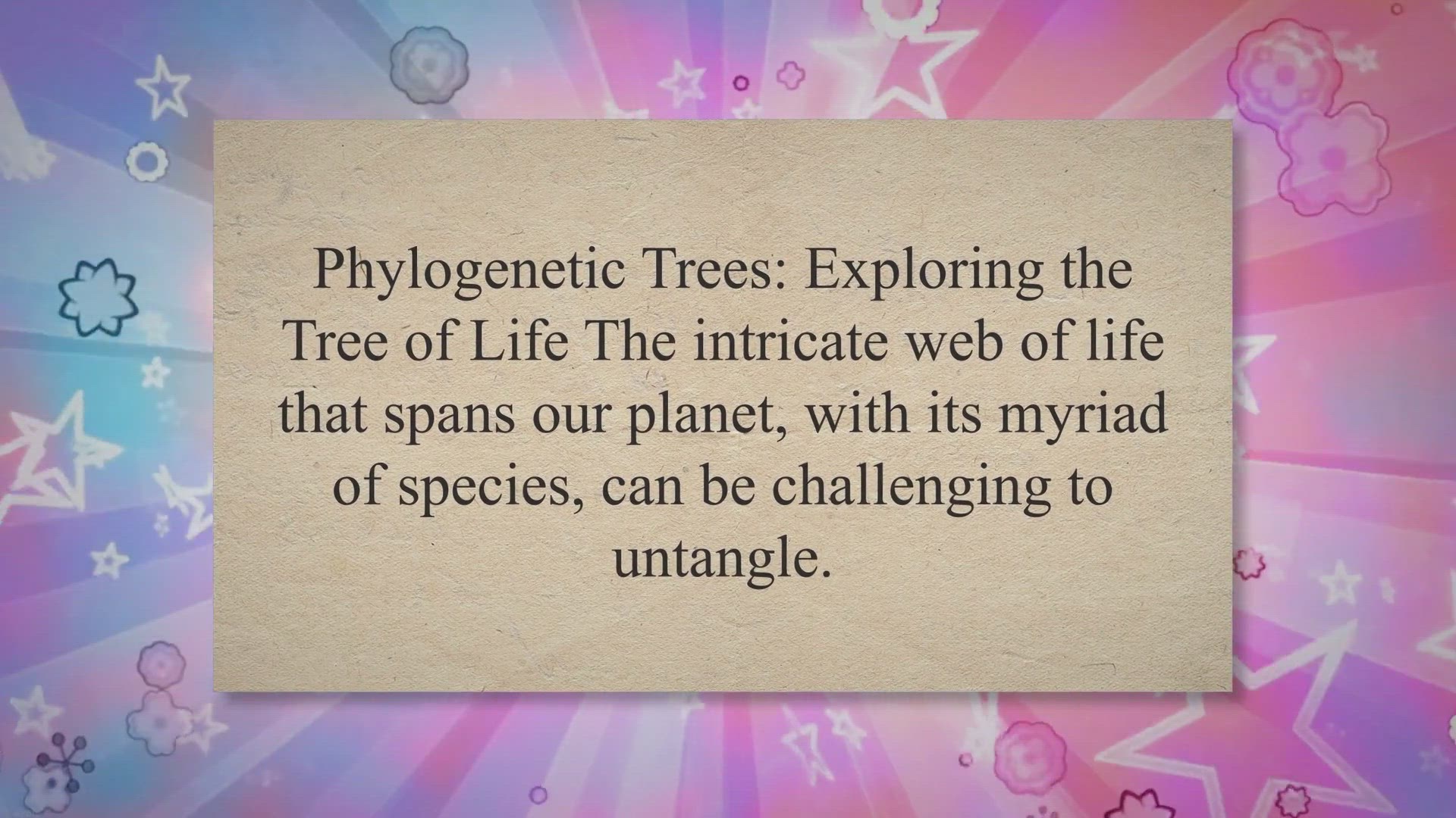 Video thumbnail for Phylogenetic Trees