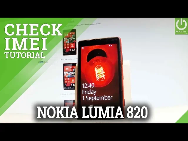 Video thumbnail for How to Get Access to IMEI in NOKIA Lumia 820 - IMEI Info