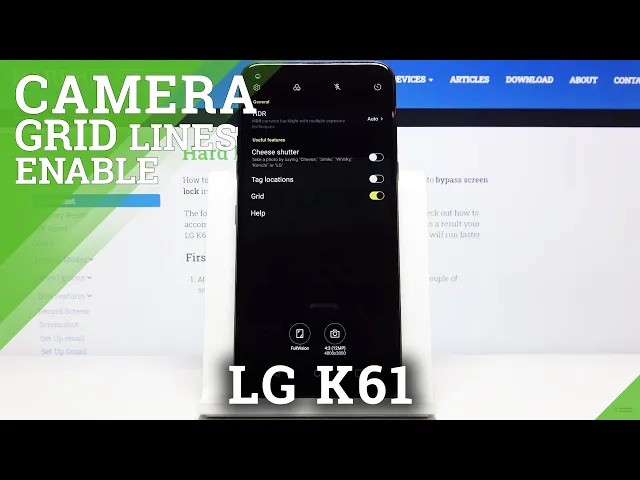 Video thumbnail for How to Activate Camera Grid Lines on LG K61 – Helper Lines