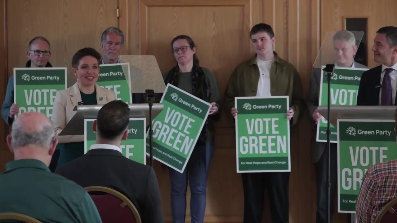 Video thumbnail for WATCH IN FULL: Green Party co-leaders launch their local elections campaign