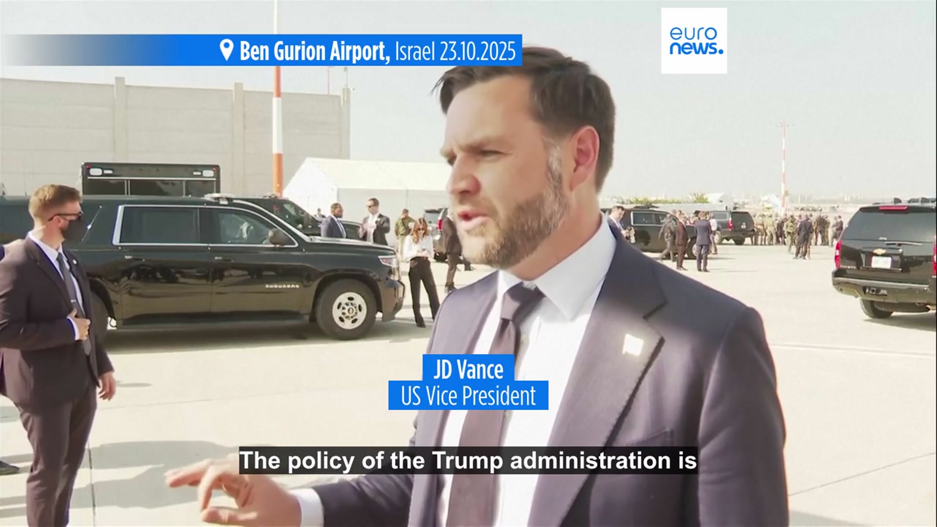 'Video thumbnail for Vance criticises Israel's parliament vote on West Bank annexation, calls move an 'insult''