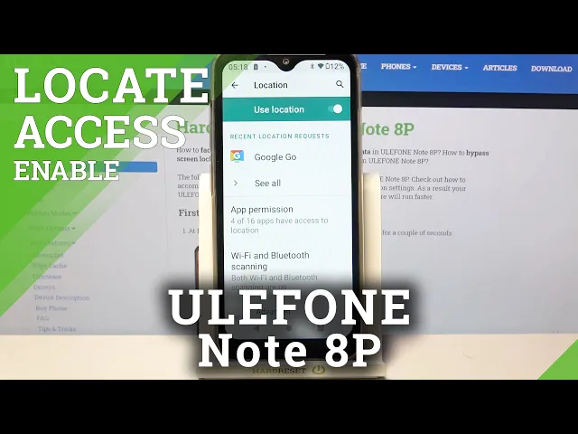 Video thumbnail for ULEFONE Note 8P - How to Turn On & Location Mode