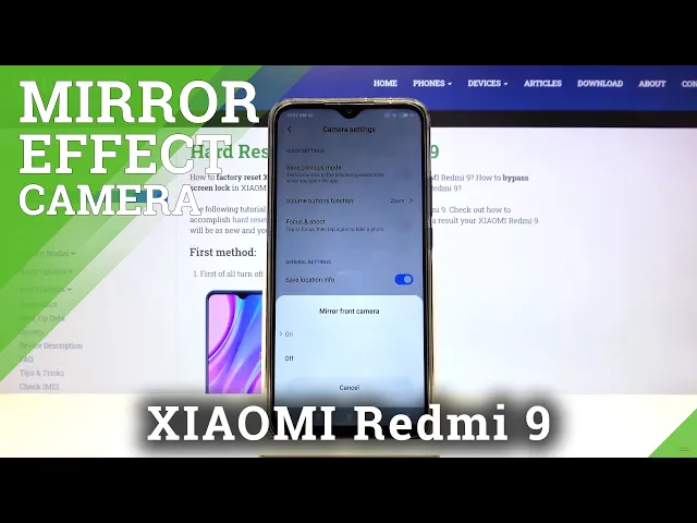 Video thumbnail for Turn Off and Enable Mirror Effect in Camera Customizations - XIAOMI Redmi 9