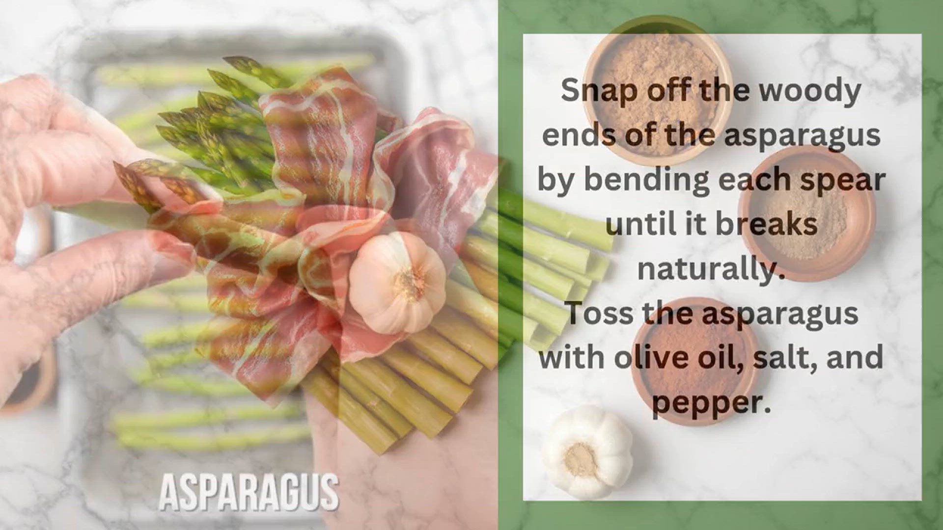 Video thumbnail for Bacon Wrapped Asparagus