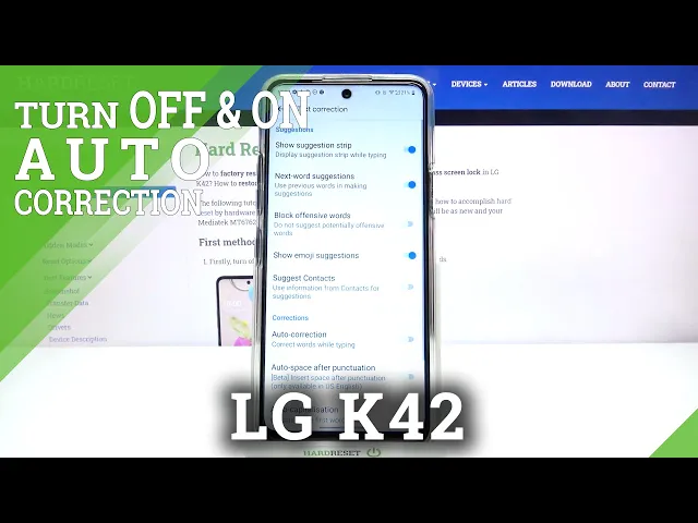 Video thumbnail for Activate Text Correction Option - LG K42 & Keyboard Text Correction