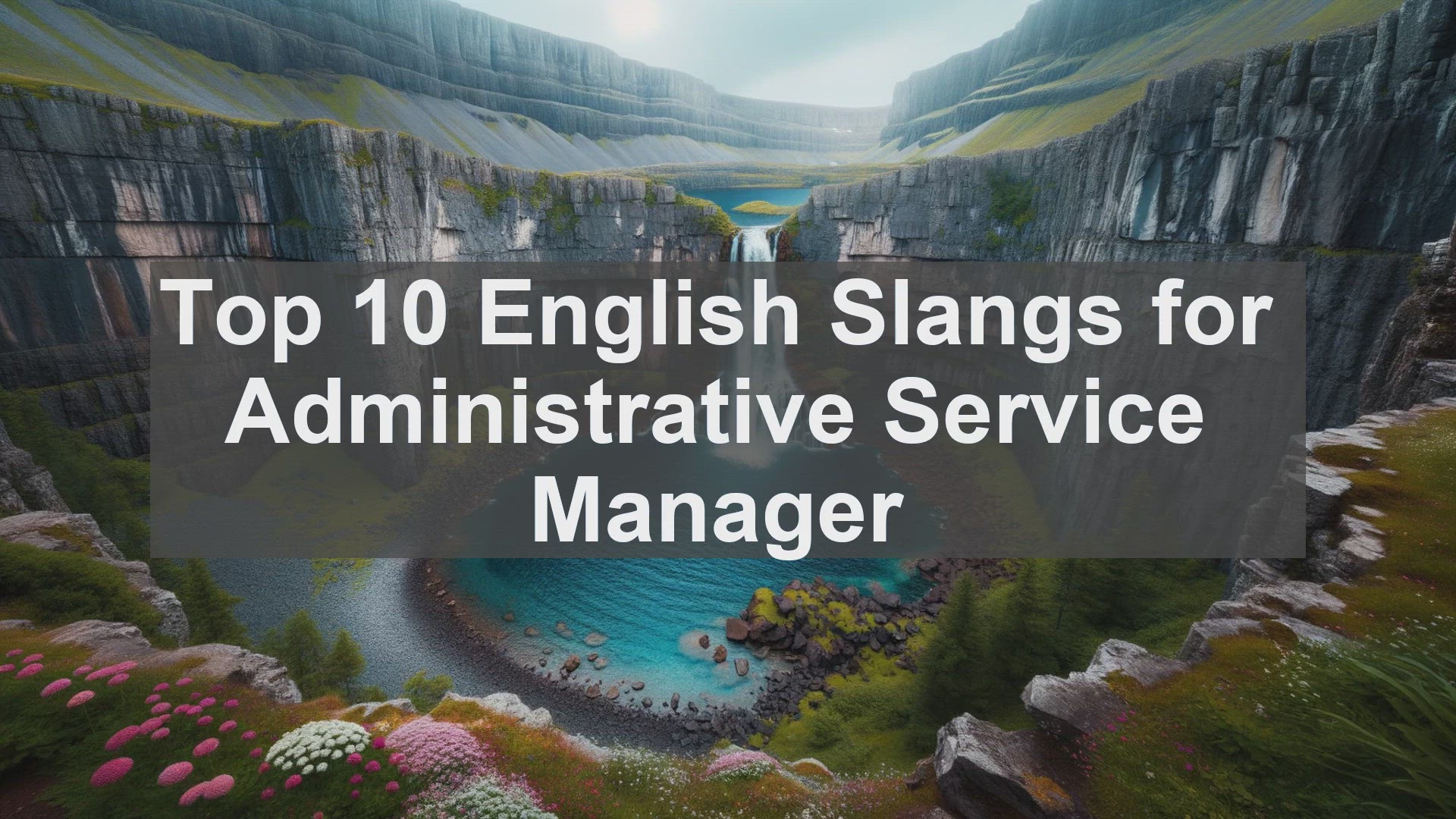 'Video thumbnail for Top 10 English Slangs for Administrative Service Manager'