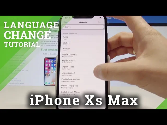Video thumbnail for How to Change Language on iPhone Xs Max - Set Up iOS Language