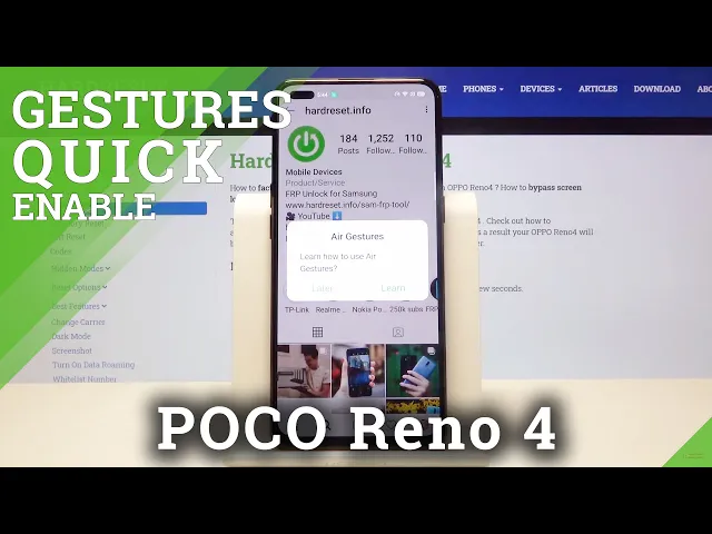 Video thumbnail for How to Use Air Gesture on OPPO Reno 4 – Scroll Apps by Gesture